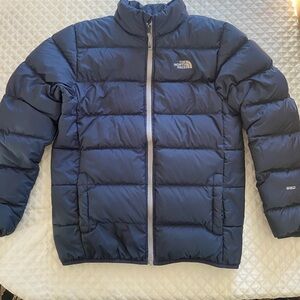 Northface Boys  XL navy bluee puffer-gently worn